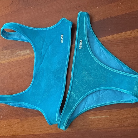Triangl Swimwear Turquoise Bikini Set - Picture 15 of 16